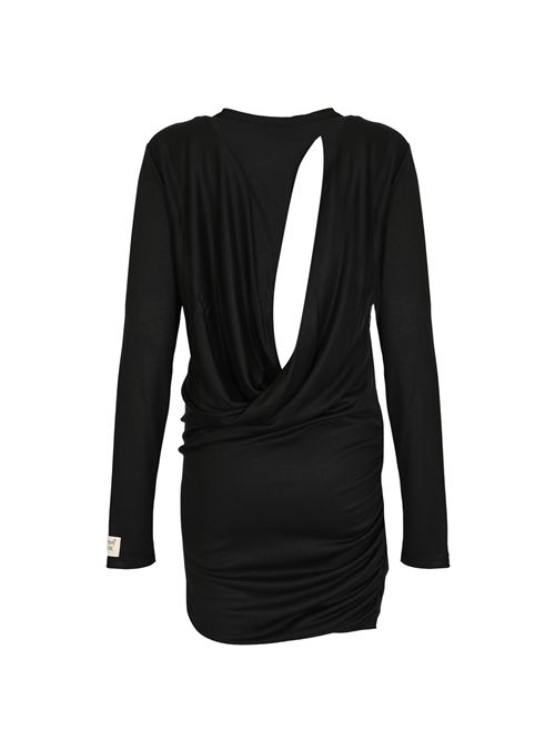 Abito The Mini Jersey Dress in misto viscosa Nero Patrizia Pepe | 8A1585 J241K103